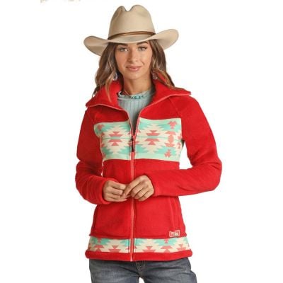 Powder River Ladies Printed Rib Knit Jacket