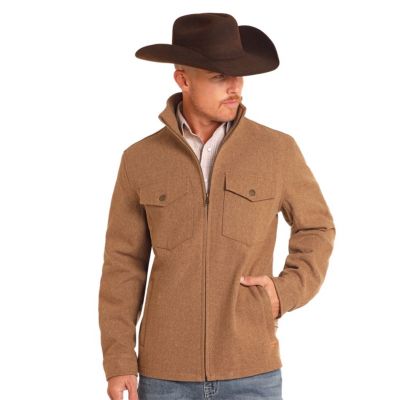 Powder River Men's Heather Wool Coat - Camel