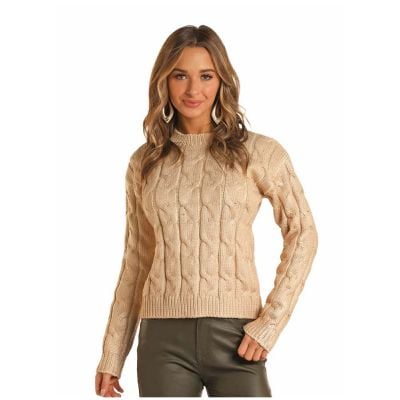 Rock N Roll Juniors Long Sleeve Sweater