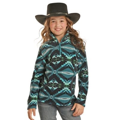 Rock N Roll Kids Aztec Printed Fleece Pullover