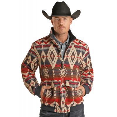 Rock N Roll Men's Aztec Bomber Jacket