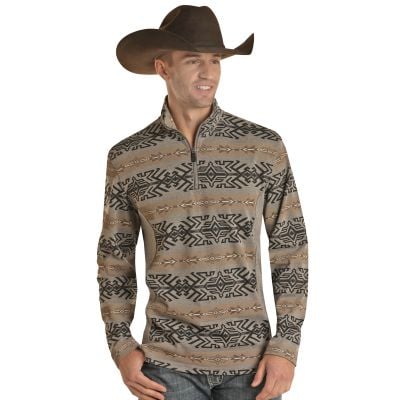 Rock N Roll Men's Aztec Heather Henley