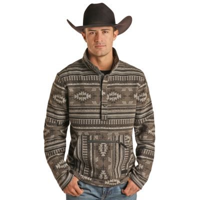 Rock N Roll Men's Aztec Henley Pullover