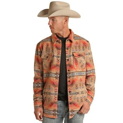 Rock N Roll Men's Aztec Shirt Jacket