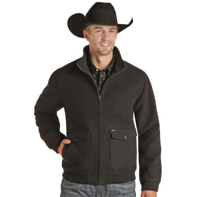 Rock N Roll Men's Cotton Solid Bomber Coat