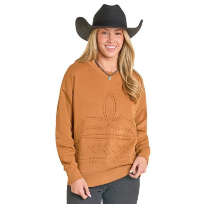 Rock N Roll Women's Brrass Boot Stitch Sweater