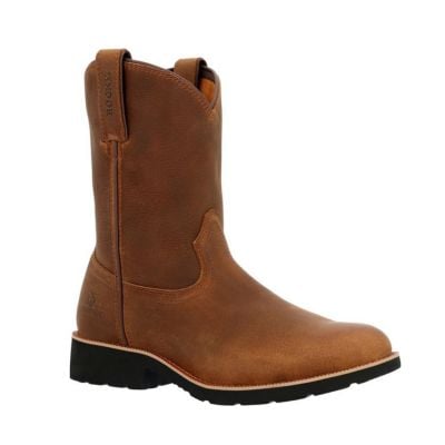 Rocky Men's MonoCrepe 9" Brown Unlined Soft Toe Work Boot