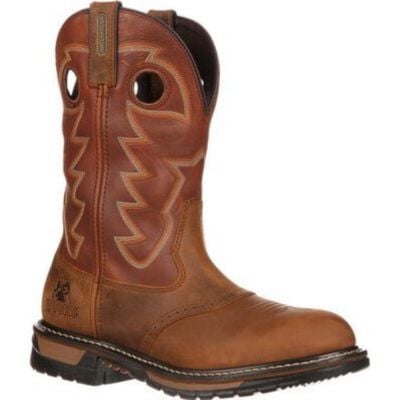 Rocky Original Ride Branson Saddle Roper Western Boot