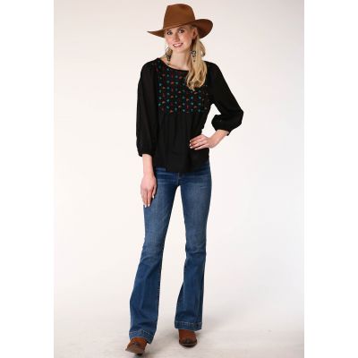 Roper Cotton Peasant Blouse
