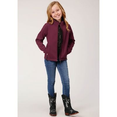 Roper Girls Wine Softshell Jacket