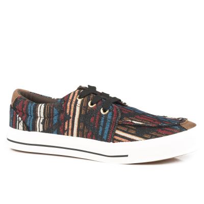 Roper Ladies Angel Fire Black Aztec Casual Shoe