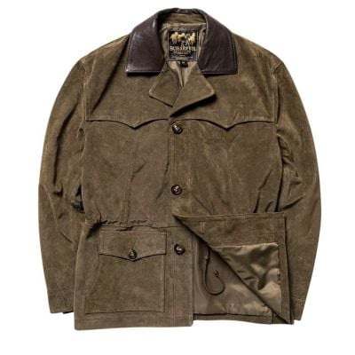Schaefer Men's Suede Jacket - Olive