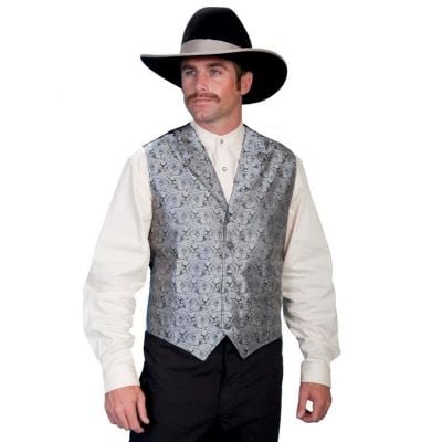 Scully Grey Paisley Vest