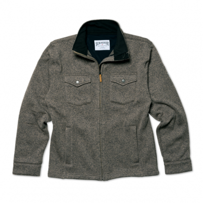 Shaefer Men's Ramshorn Sweater Taupe Fleece Jacket