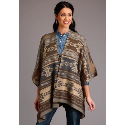 Sterson Ladies Aztec Sweater Poncho