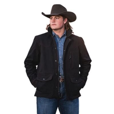 STS Ranchwear Men's Brazos Enzyme Black Jacket