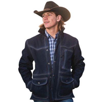 STS Ranchwear Men's Brazos Enzyme Navy Jacket