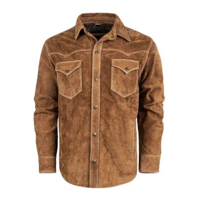STS Ranchwear Men's Scottsdale Caramel Suede Jacket