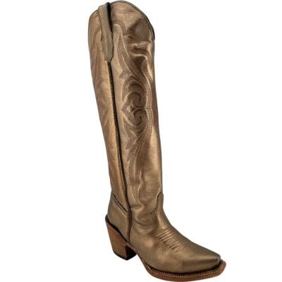 Tanner Mark Women's Metallic Bronze Knee High Boot