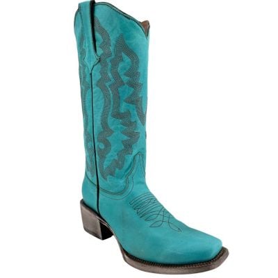 Tanner Mark Women's Turquoise Calf Boot