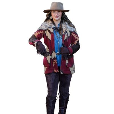 Tasha Polizzi Bridget Jacket - Burgundy