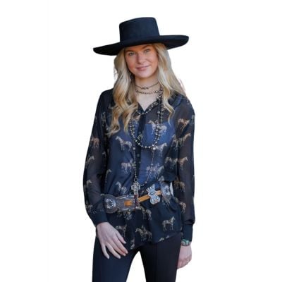 Tasha Polizzi Women's Black Brooks Shirt