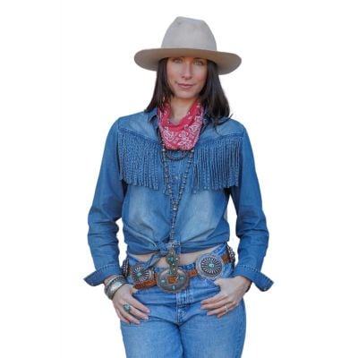 Tasha Polizzi Women's Blue Hart Shirt
