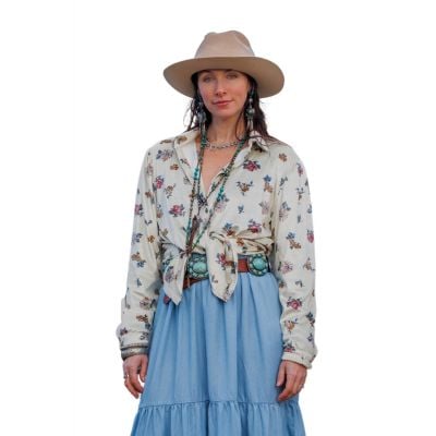 Tasha Polizzi Women's Cream Gianna Blouse