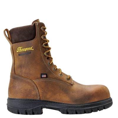 Thorogood Men's Genesis Series Somo Waterproof 8” Lace-Up Nano Safety Toe Work Boot - Chestnut