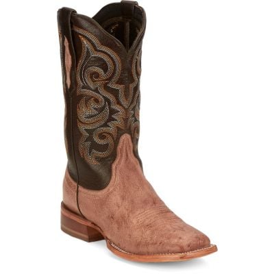 Tony Lama Ladies Ponderosa Wide Square Toe Ostrich Boots