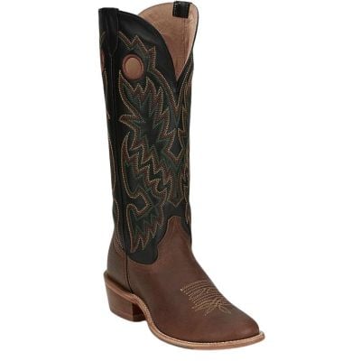 Tony Lama Men's 15" Rutledge Round Toe Western Boot -  Tan/Black