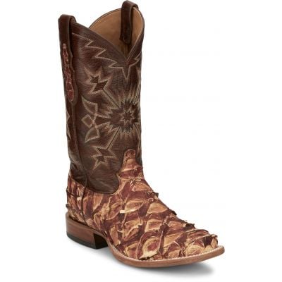 Tony Lama Men's Leon 13" Pirarucu Square Toe Boots