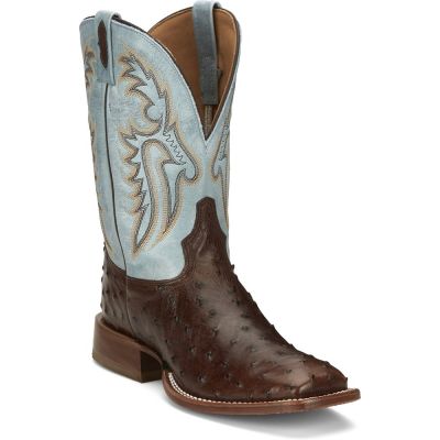 Tony  Lama Ostrich Jacinto Square Toe Boots