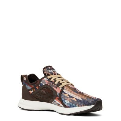 Ariat Ladies Fuse Neutral Blanket Print Tennis Shoe