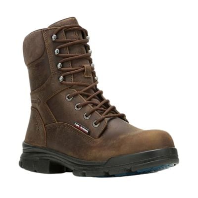 Wolverine Men's 8" DuraShocks SR Icon Soft Toe Work Boot - Dark Brown