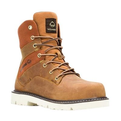 Wolverine Women's 8" Lace-Up Revival Composite Toe Work Boot - Cashew