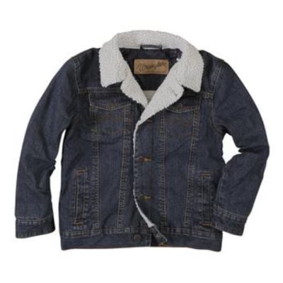 Wrangler Boy's Western Sherpa Lined Denim Jacket