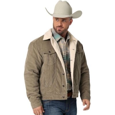 Wrangler® Men's Sherpa Lined Corduroy Jacket