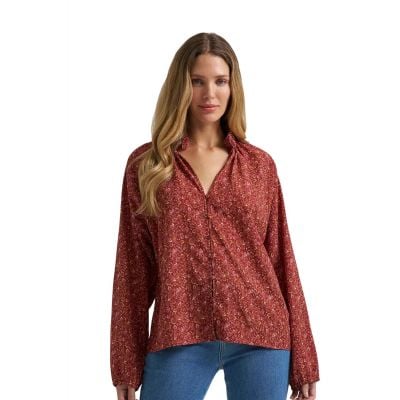Wrangler Women's Americana Ruffle Blouse