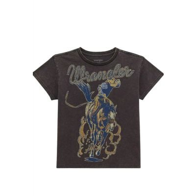 Wrangler Women's Black Short Sleeve T-Shirt