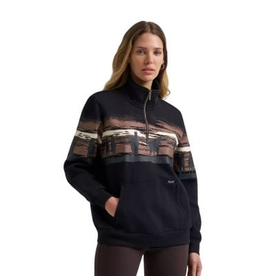 Wrangler Women's Blue Punchy Sweatshirt Zip