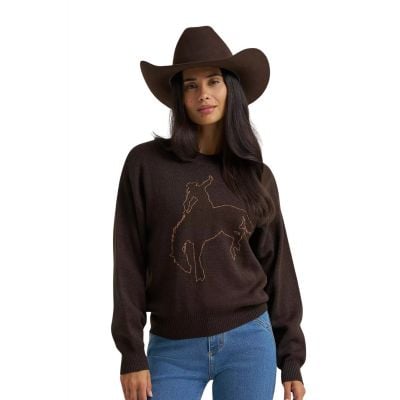 Wrangler Women's Brown Punchy Sweater