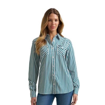 Wrangler Women's Green Performance Aria Shirt