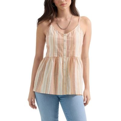 Wrangler Women's Retro Punchy Top - Yellow & Pink