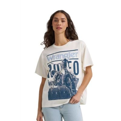 Wrangler Women's White Short Sleeve T-Shirt