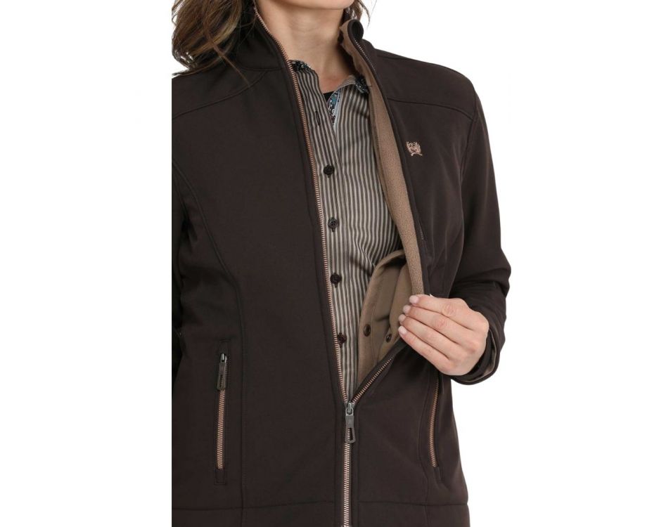 Cinch Women's Brown Concealed Carry Bonded Jacket L