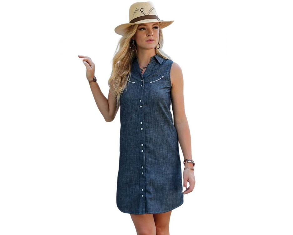 Womens Chambray Dress,Ctw7476001