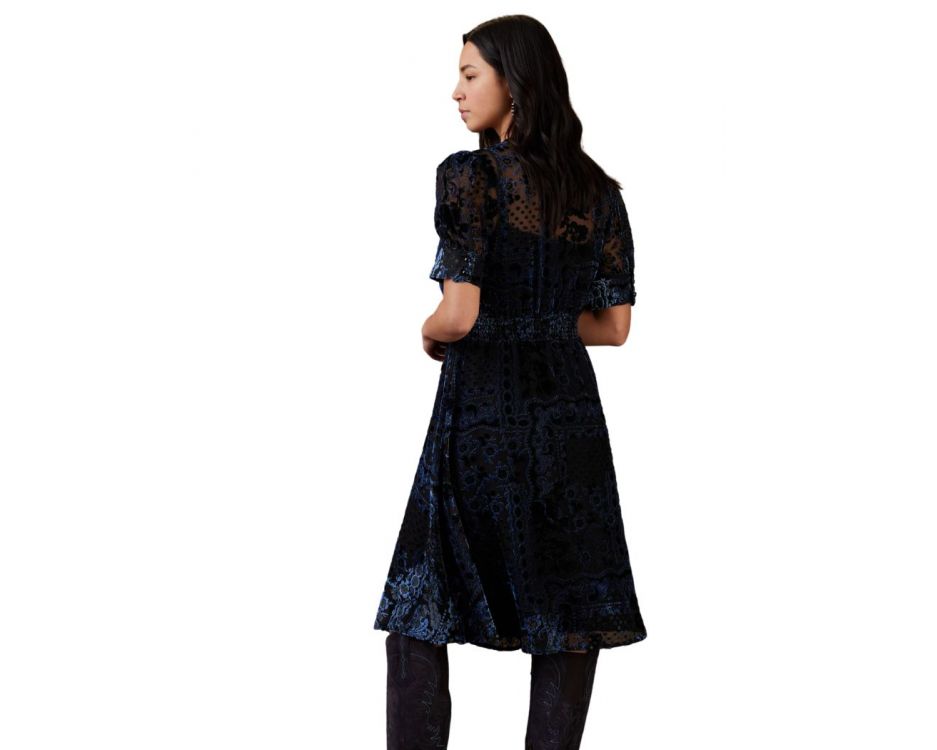 women's black maxi dress Black Bandana Mini Dress main image 1