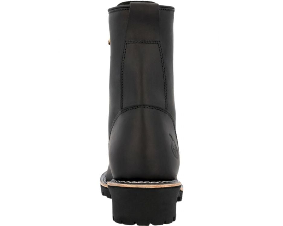 Georgia Boot 8” Soft Toe Loggers in Black Georgia Boot Men main image 3