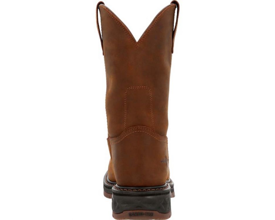 Georgia Boot Herren Carbo-Tec LTX – 20,3 Cm Arbeitssstiefel, Wasserdicht, Braun, Mit Stahlkappe (weiche Zehen)
